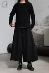 M.A+ front button drooping wide leg pants PW481 CWP1